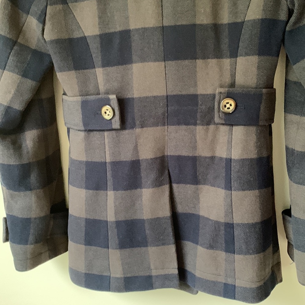Fossil plaid double breasted coat - Picture 10 of 13